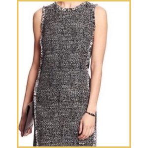 Banana Republic Tweed Fringe Dress